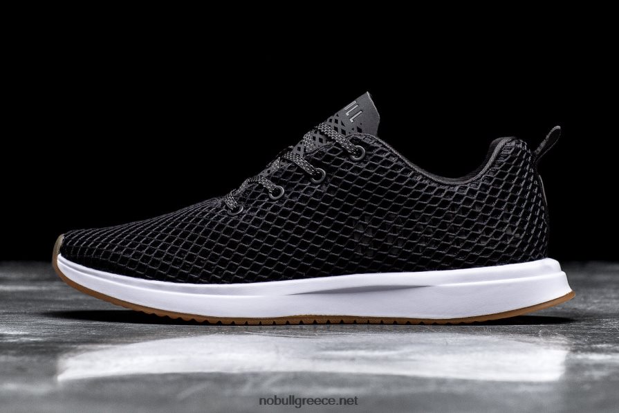 άνδρες μαύρο λευκό διχτυωτό δρομέα Nobull 2BR0X6165